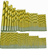 230Pcs HSS Twist Drill Bit Set Jobber Length Titanium Nitrided Metalworking Drill Steel Metal Iron Plastic Wood