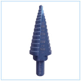 HSS M2 Step Drill Bit Black Oxided,Faster Drilling Step Bit 3 Flat Shank,Drill Holes on Sheet Metal, Steel, Wood, Aluminum, PVC, Plastic.