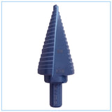 HSS M2 Step Drill Bit Black Oxided,Faster Drilling Step Bit 3 Flat Shank,Drill Holes on Sheet Metal, Steel, Wood, Aluminum, PVC, Plastic.