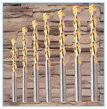 Max-Craft Masonry Drill Bit Carbide Tipped Golden Flute Drilling for Concrete Bricks, Stones..