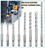 MAX-CRAFT 5 Piece Pack SDS-Plus Drill Bit Set,Carbide Tip, SDS+Rotary Hammer Drill Bit